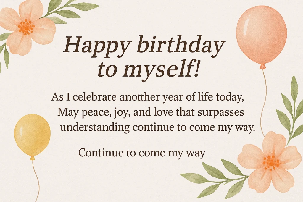 Thanksgiving Birthday Prayer for Myself